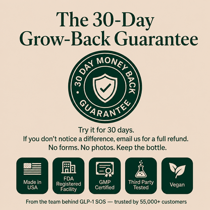 GLP-1 SOS™ Hair Shield — Keep the Weight Loss AND Your Hair | 3-in-1 Defense for the GLP-1 Shed