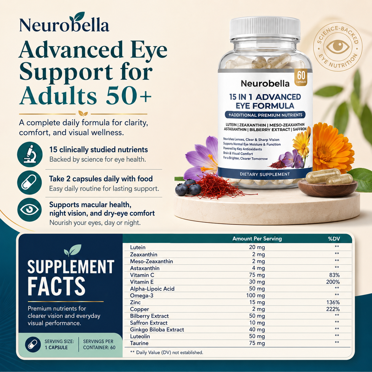 Neurobella 15-in-1 Advanced Eye Formula